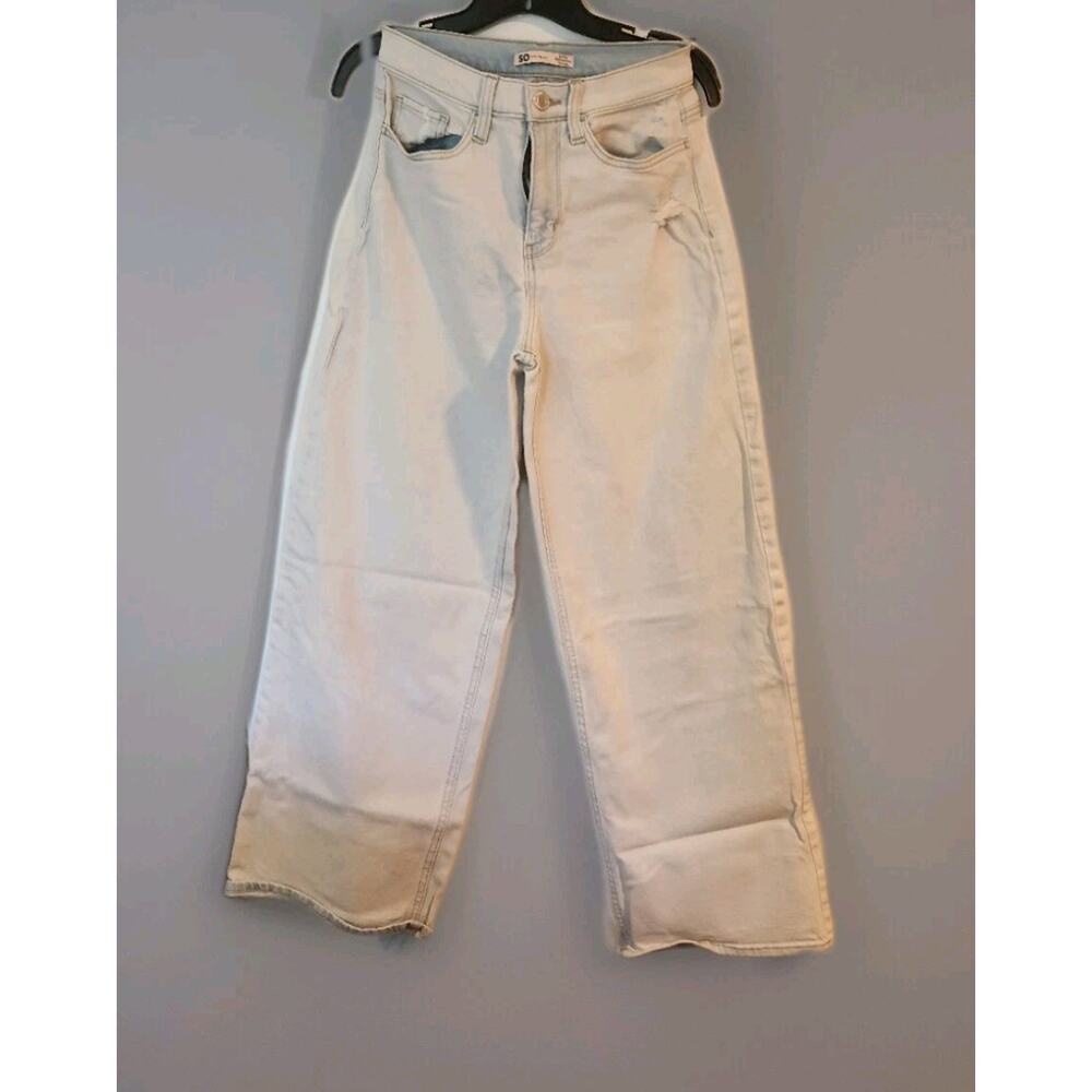 KOHLS SO Super High Rise Wide Leg jeans Womens Size 5/‎ 27W